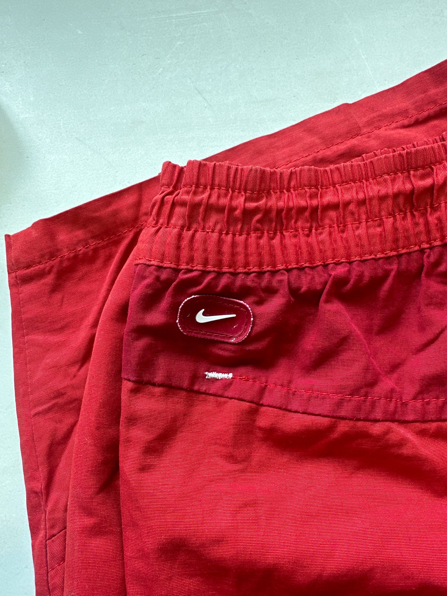 vintage red nike shorts