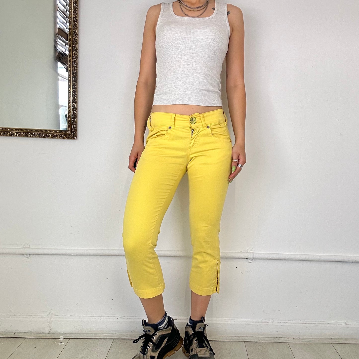 miss sixty yellow capris