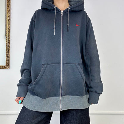 nike vintage zip up hoodie