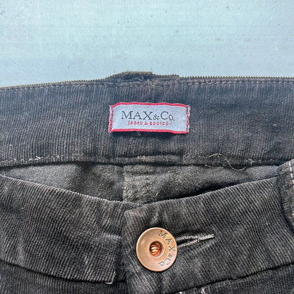 Max&co brown corduroy flared trousers