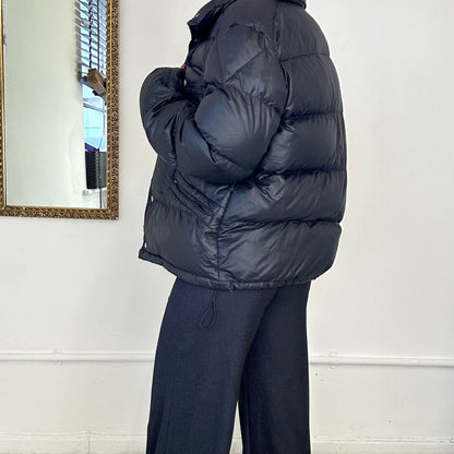 vintage moncler black puffer coat