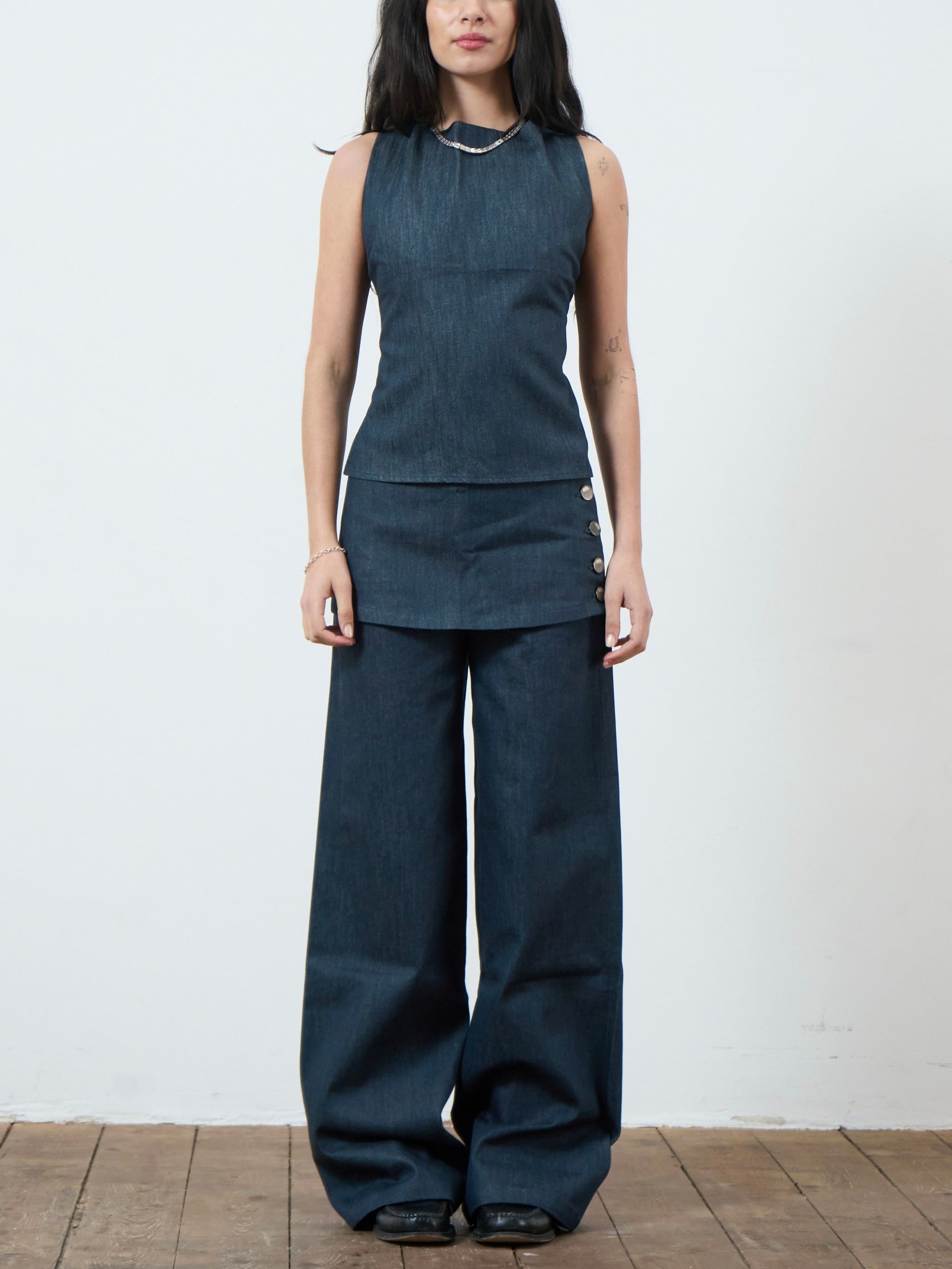 shay trouser - navy denim