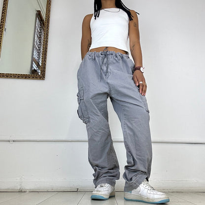 grey vintage cargo trousers