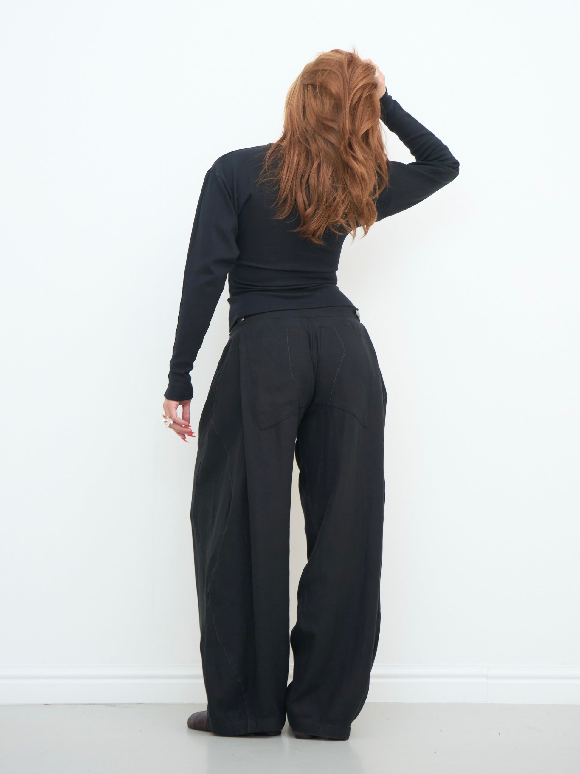 lumi trouser - black