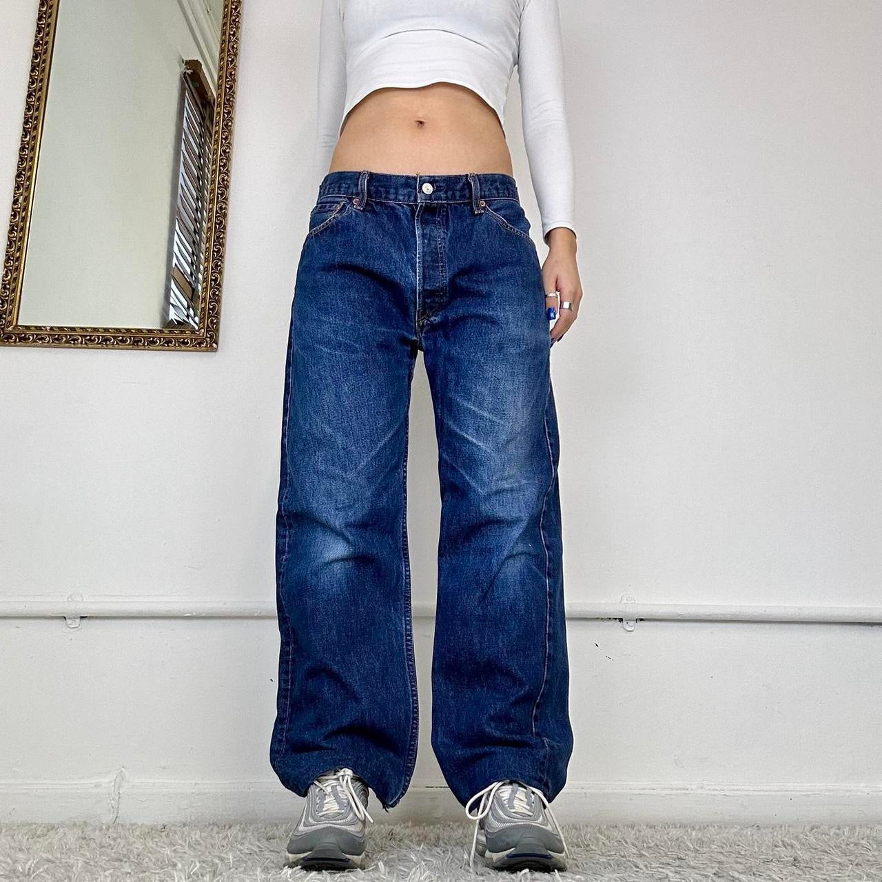 wide leg levi's jeans