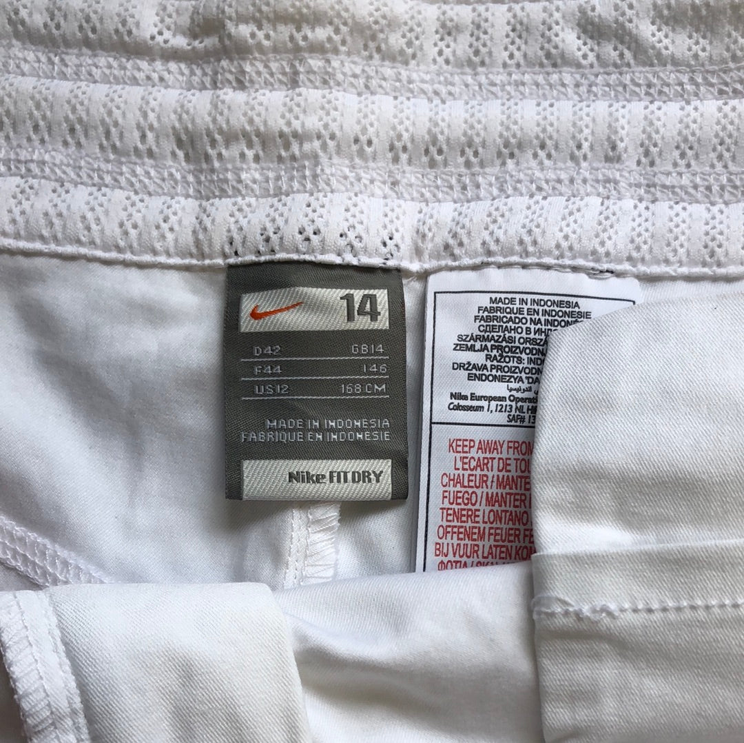 nike white tracksuit trousers