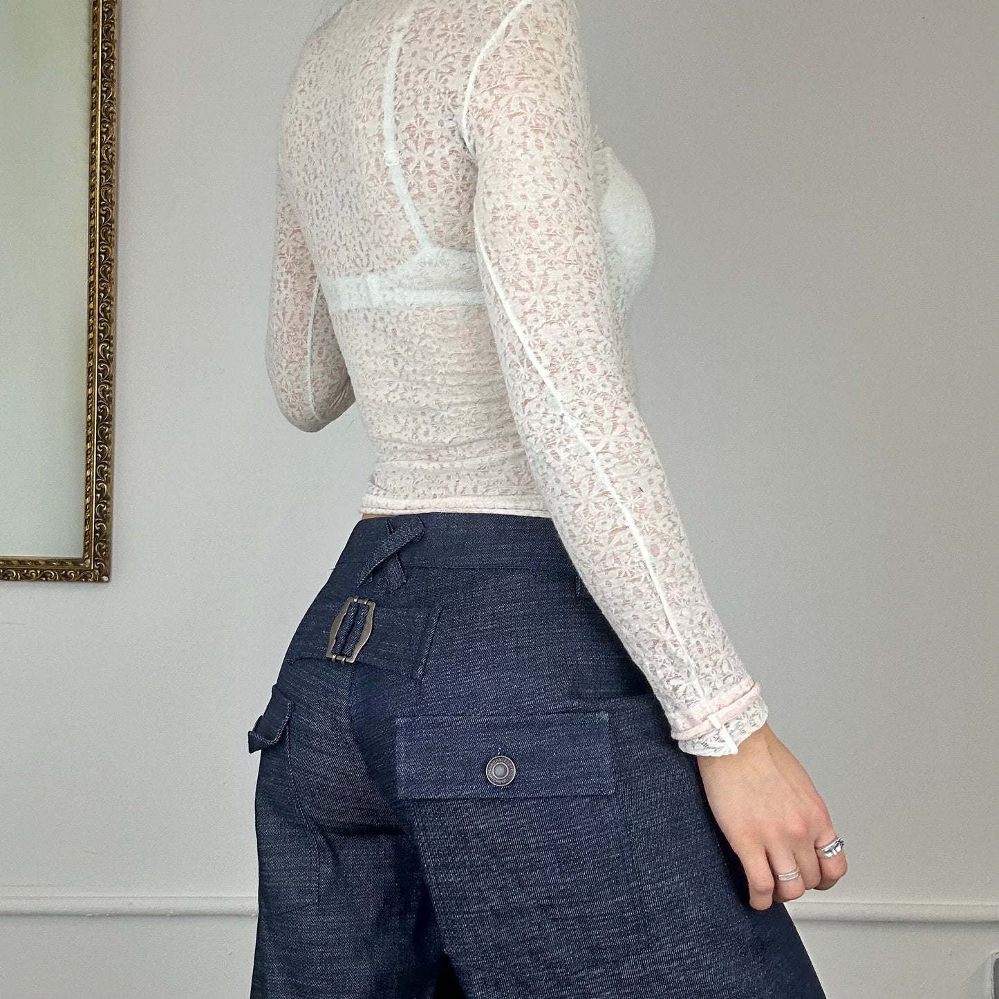 vintage miss sixty mesh top