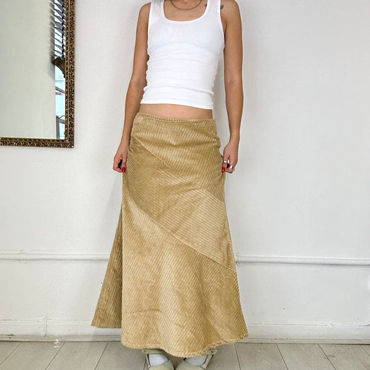 corduroy vintage maxi skirt