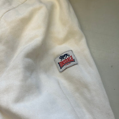 90's white lonsdale zip up sweatshirt