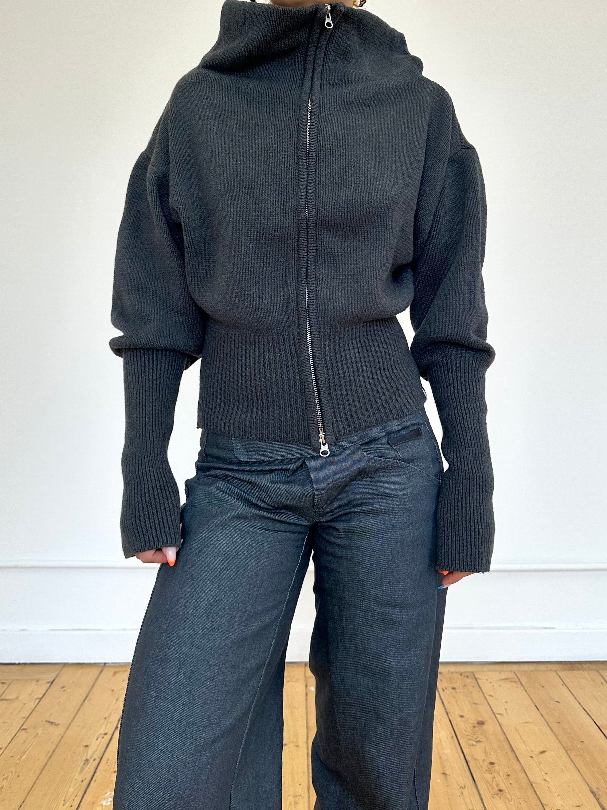 rowan balloon jumper - grey knit – K&R London