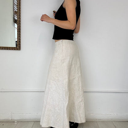 per una cream maxi skirt