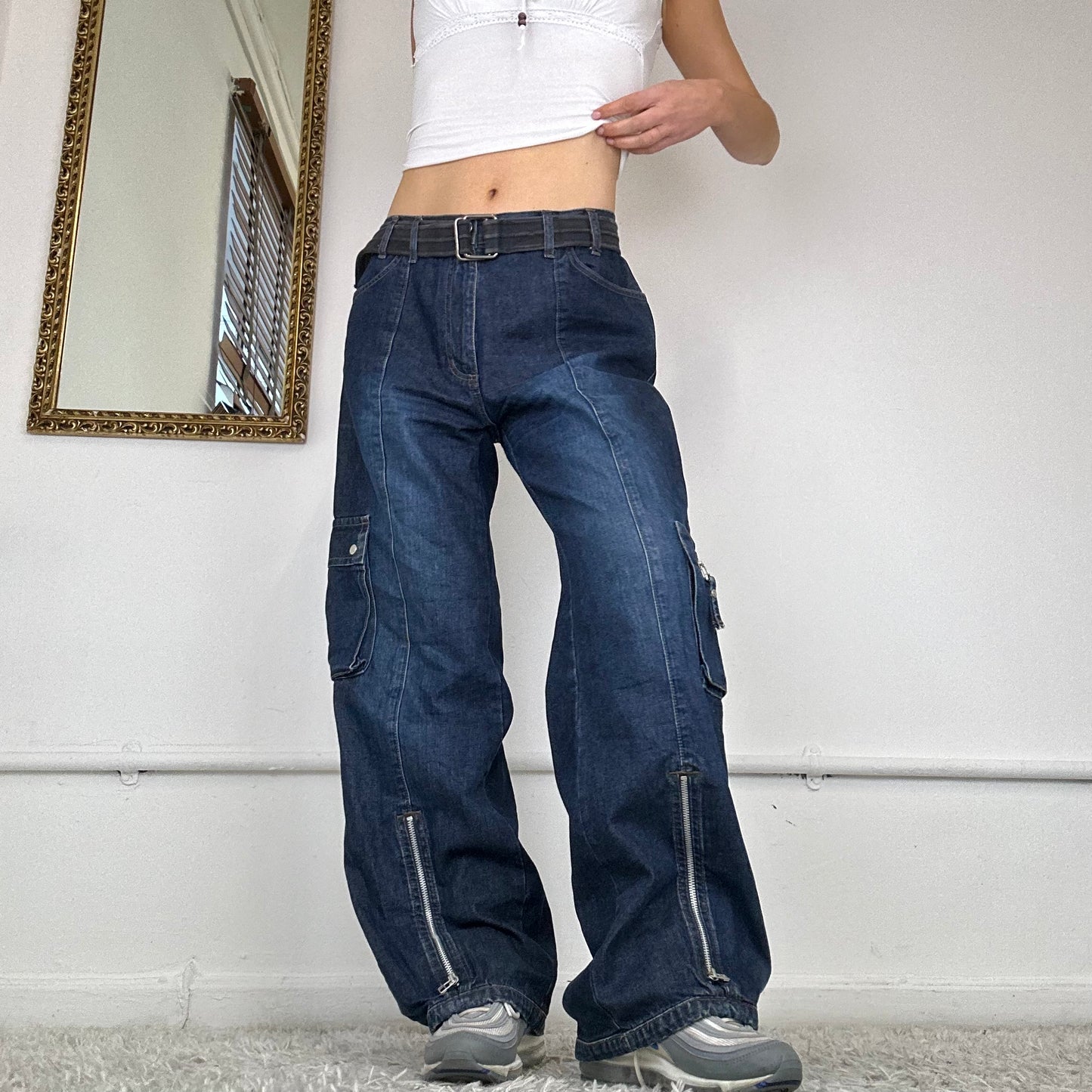 00s wide leg cargo jeans