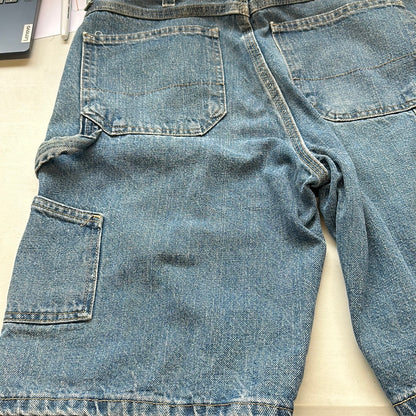 denim cargo shorts