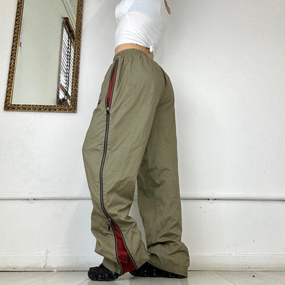 vintage puma khaki tracksuit bottoms