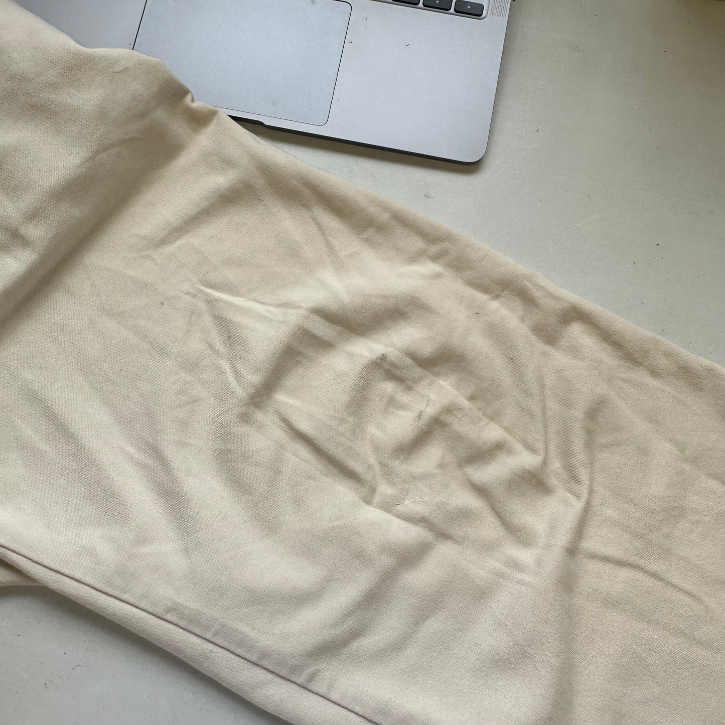 vintage beige jersey nike tracksuit bottoms