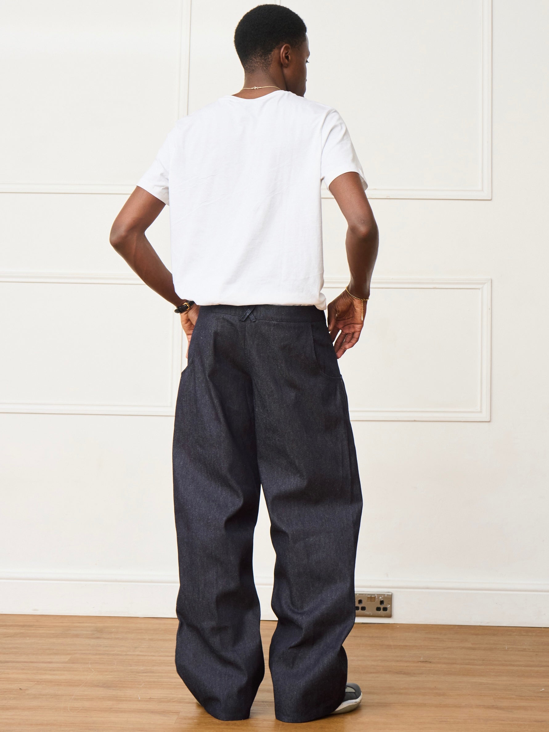 circle jean - navy denim