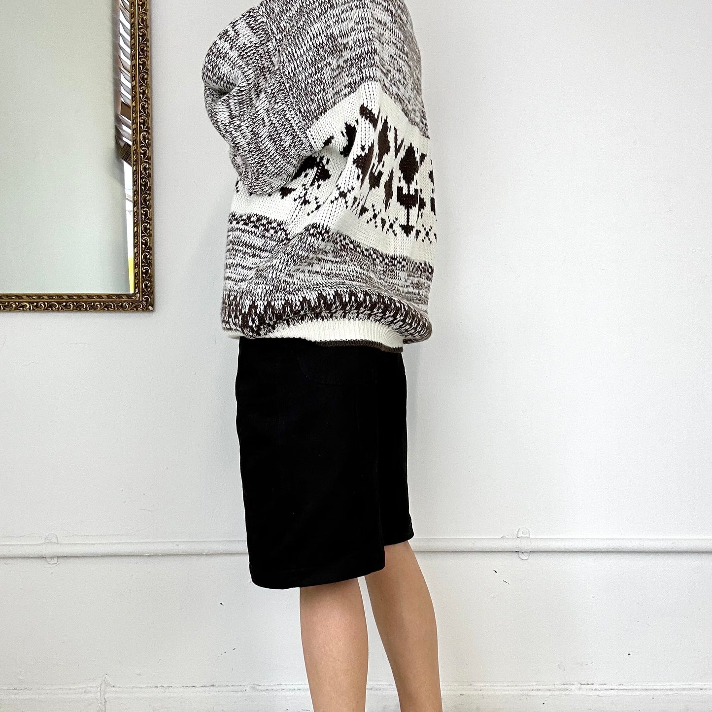 vintage oversized heavy patterned knit jumper by mustang