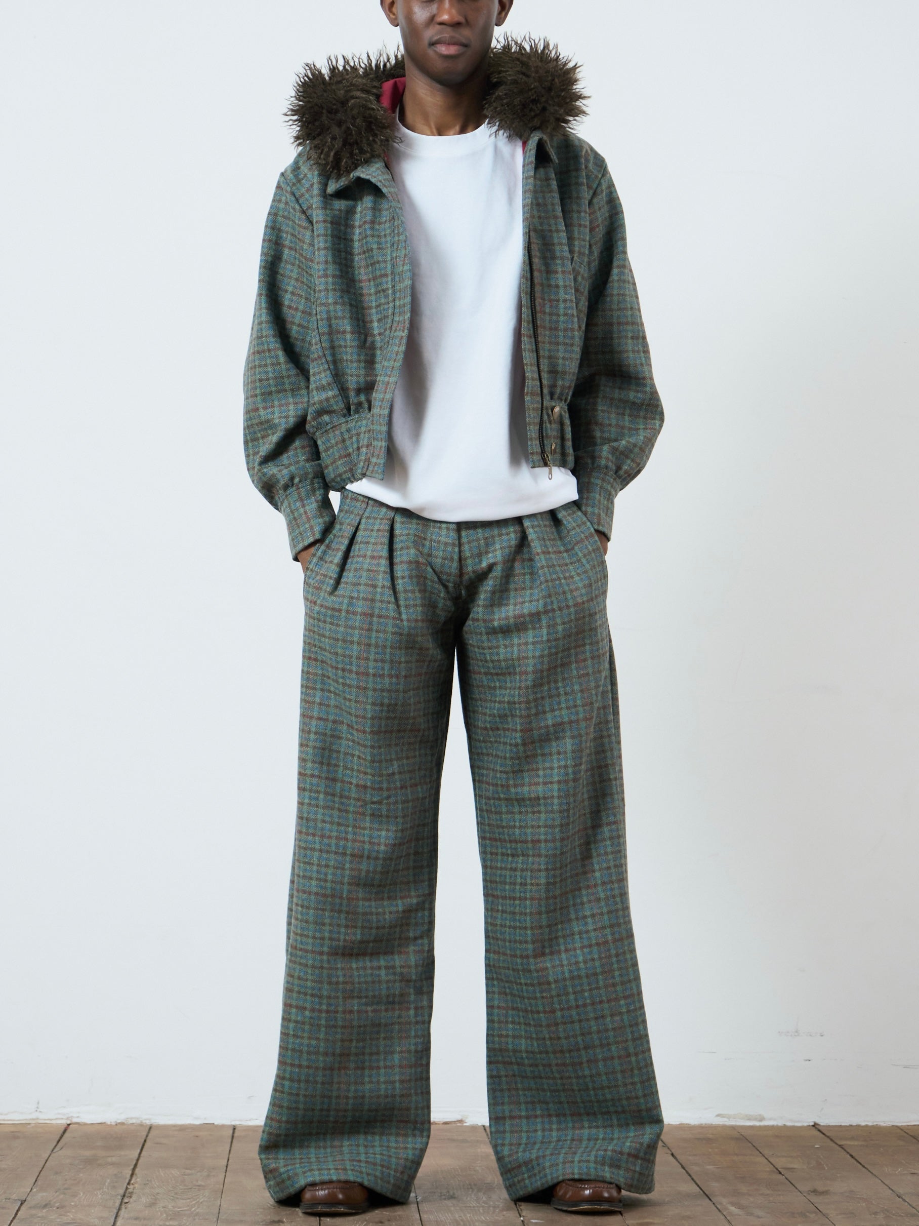 slouch jacket - cedar wool