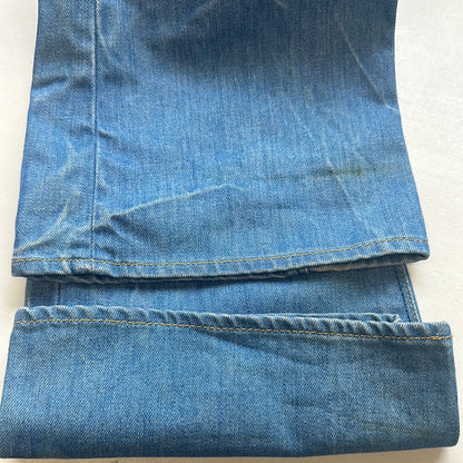 calvin klein mid wash flared jeans