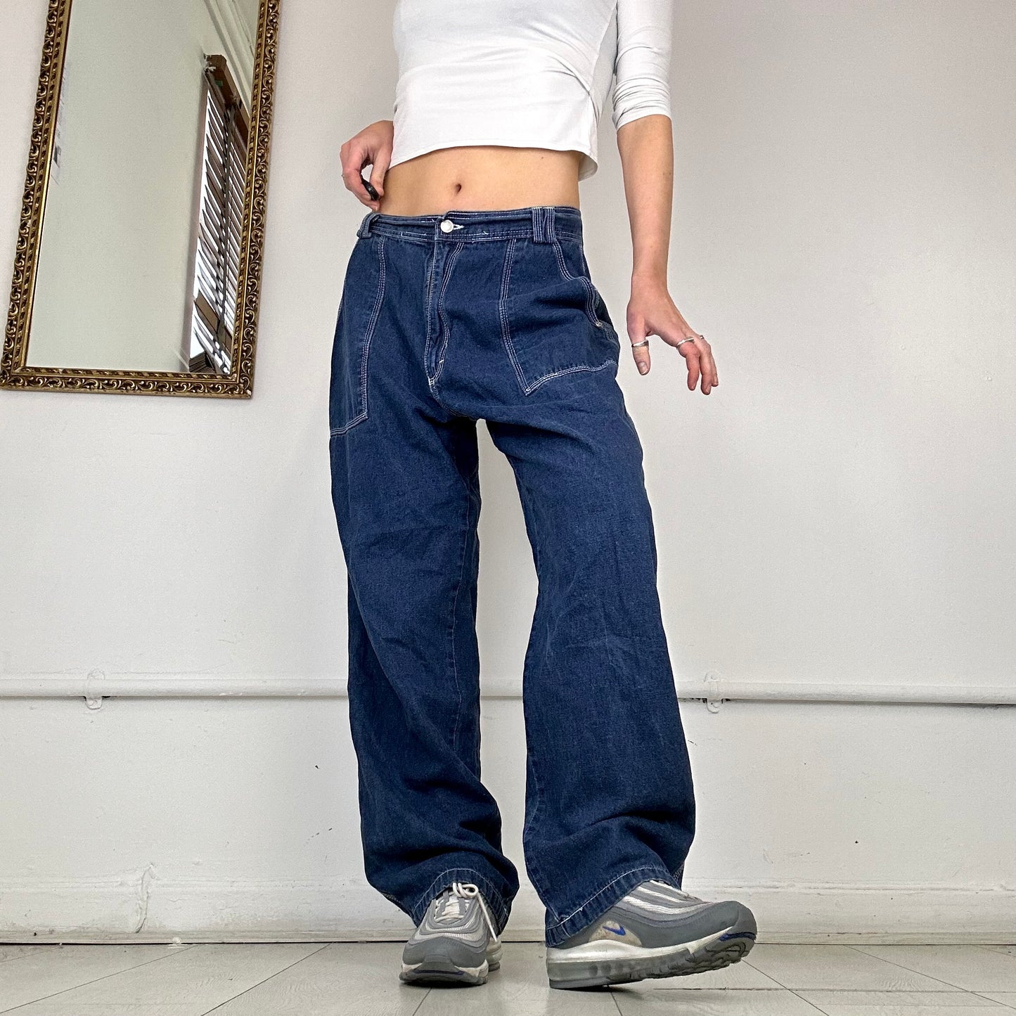 90's baggy cargo jeans