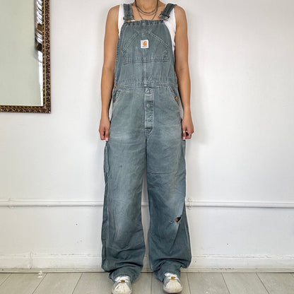 vintage grey baggy carhartt dungarees