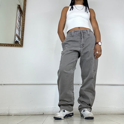 00s grey cargo trousers