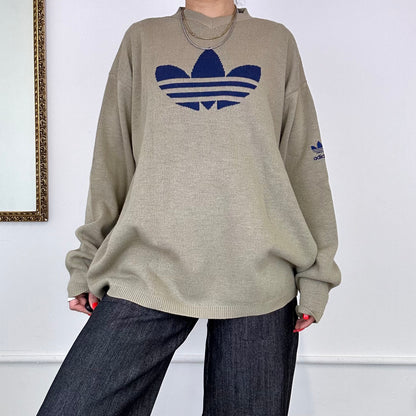 vintage adidas knitted jumper