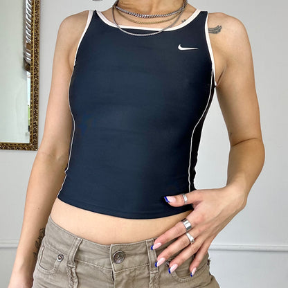 nike black tankini top