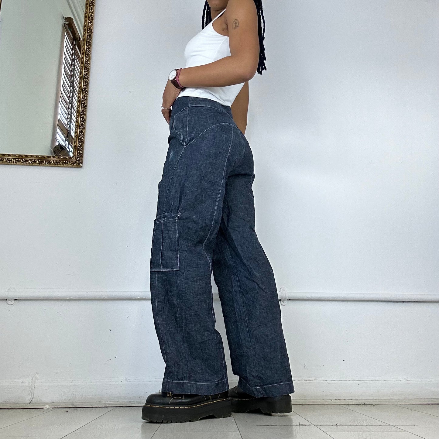 00’s wide leg cargo jeans