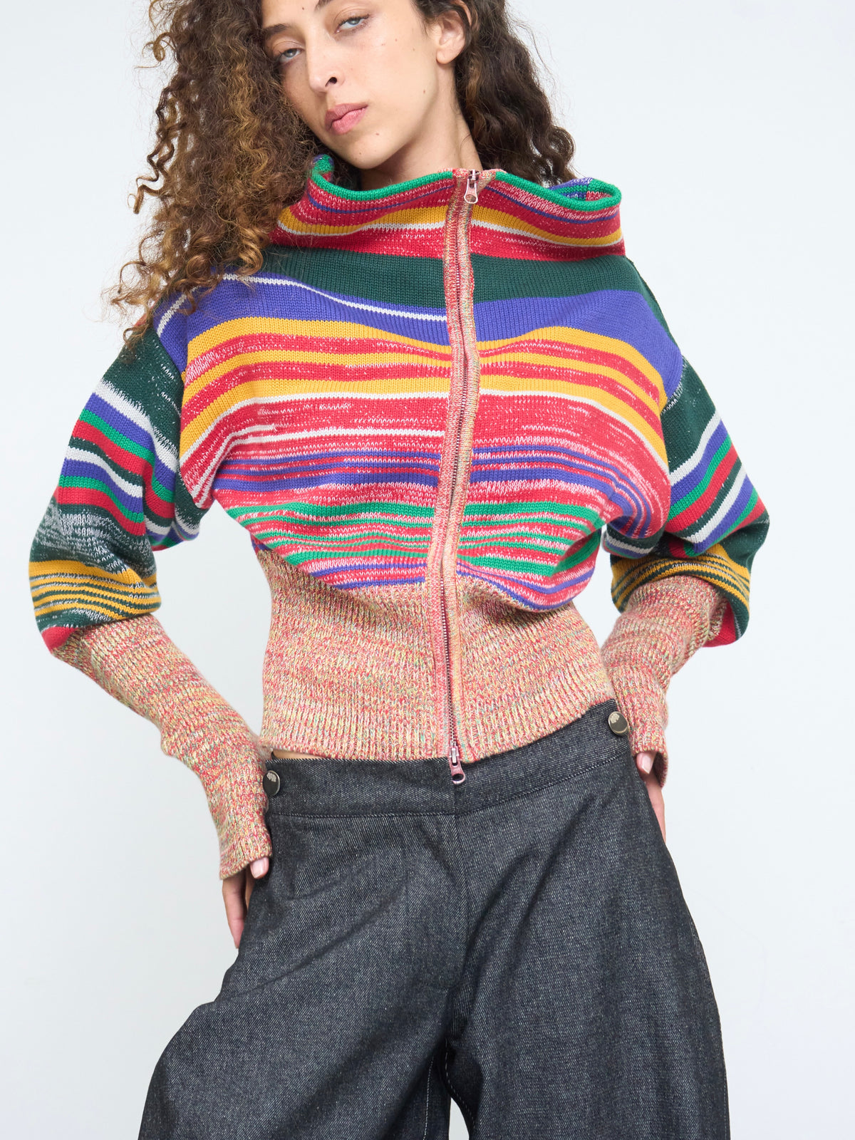 rowan balloon jumper - multi knit