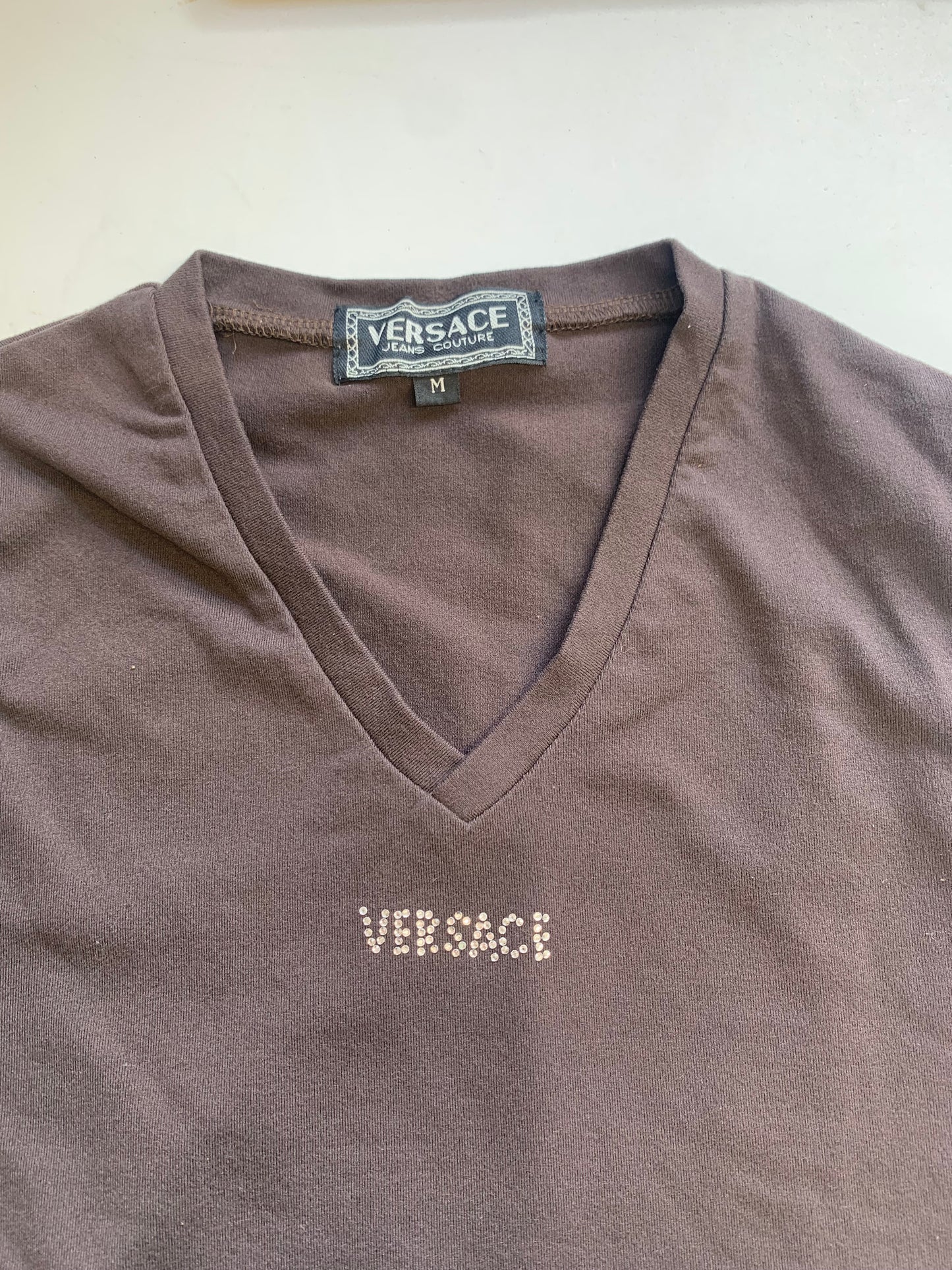 Versace jeans couture brown tank top