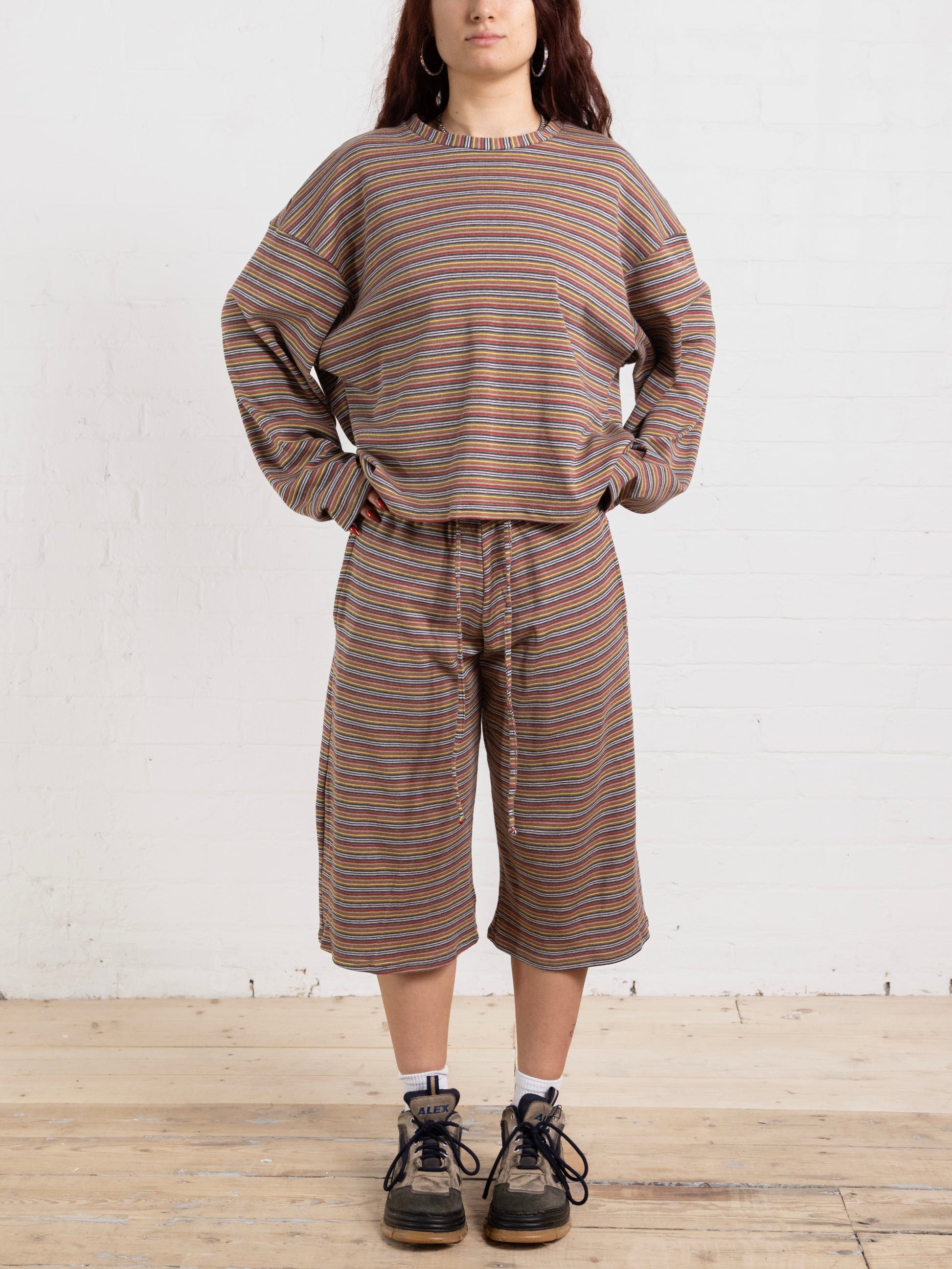 casey jumper - warm stripe