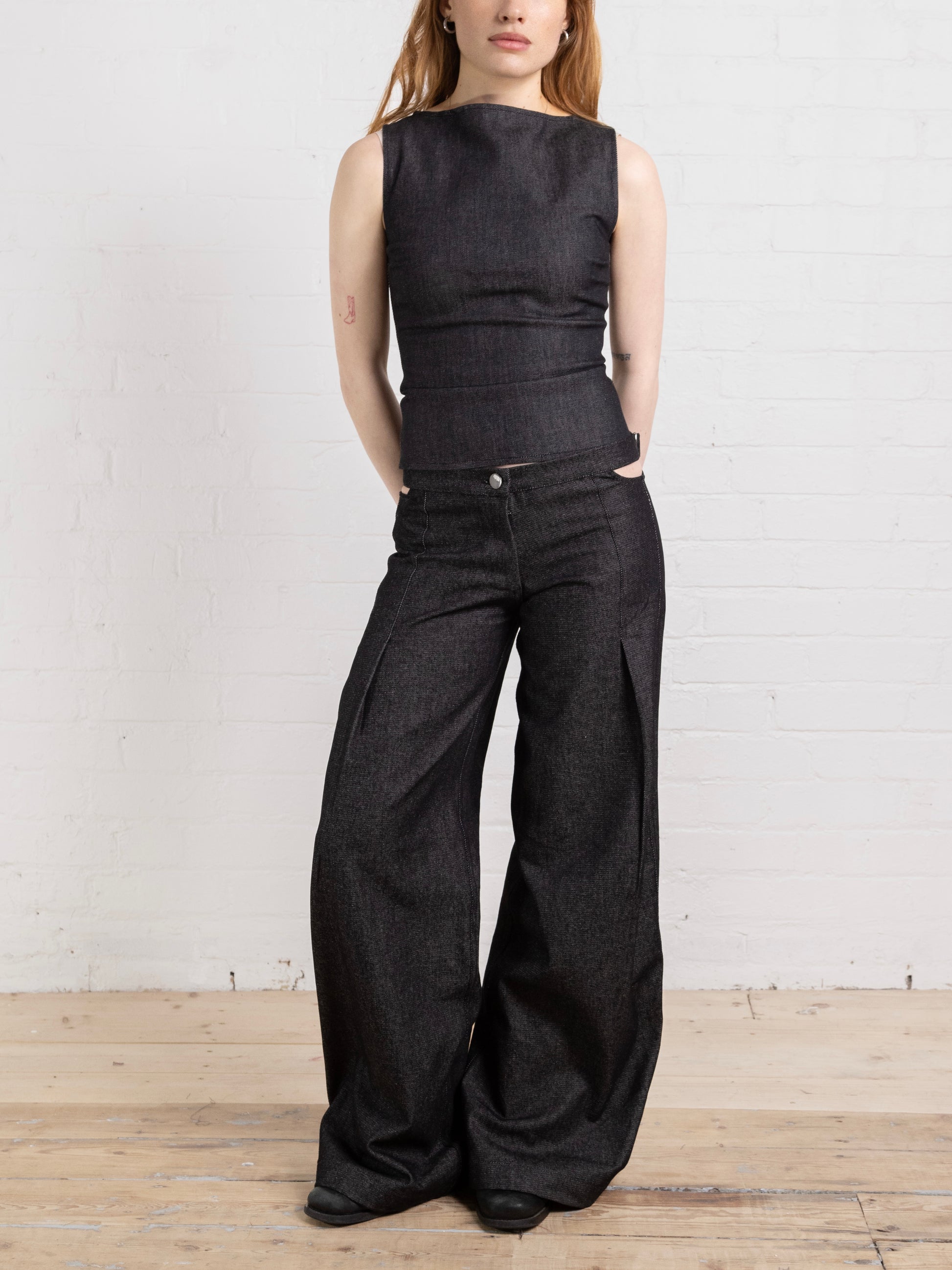 vivienne jean - dark grey denim