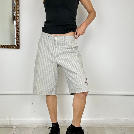 00’s striped long shorts