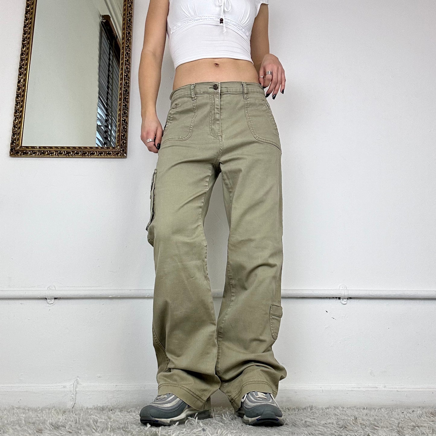 2000's wide leg cargo trousers