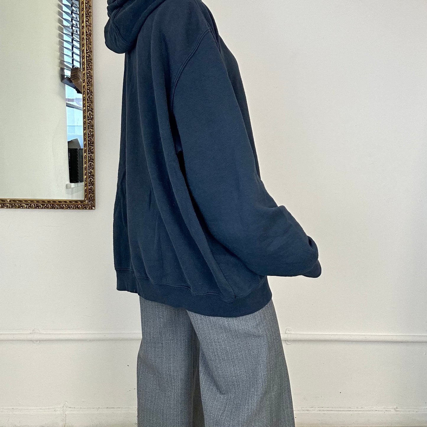 vintage carhartt navy oversized hoodie