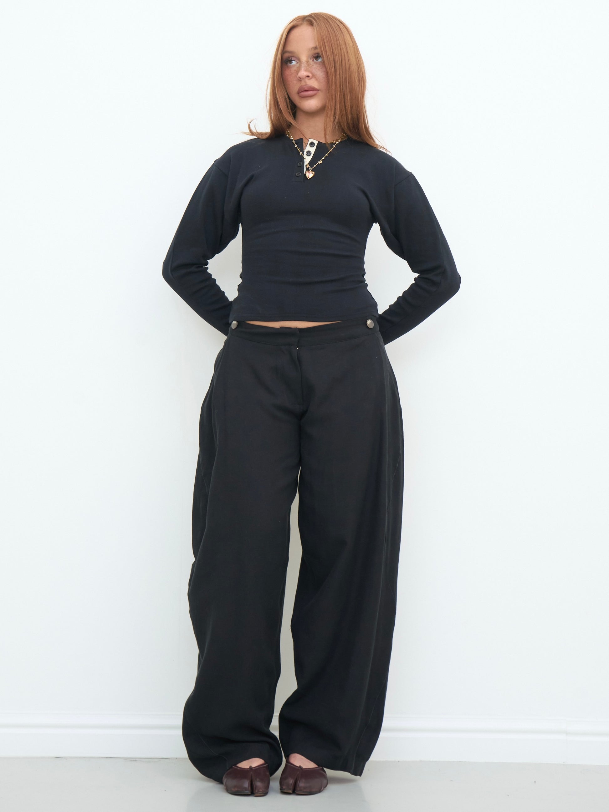 lumi trouser - black