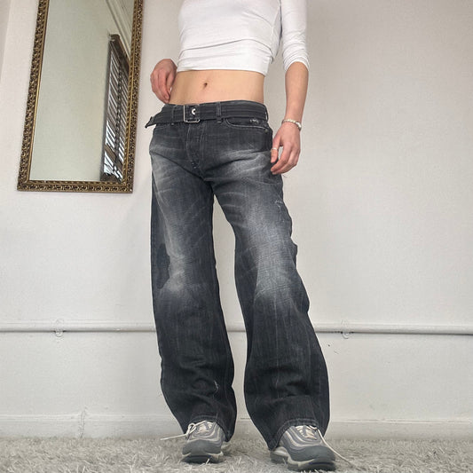 wide leg baggy diesel jeans