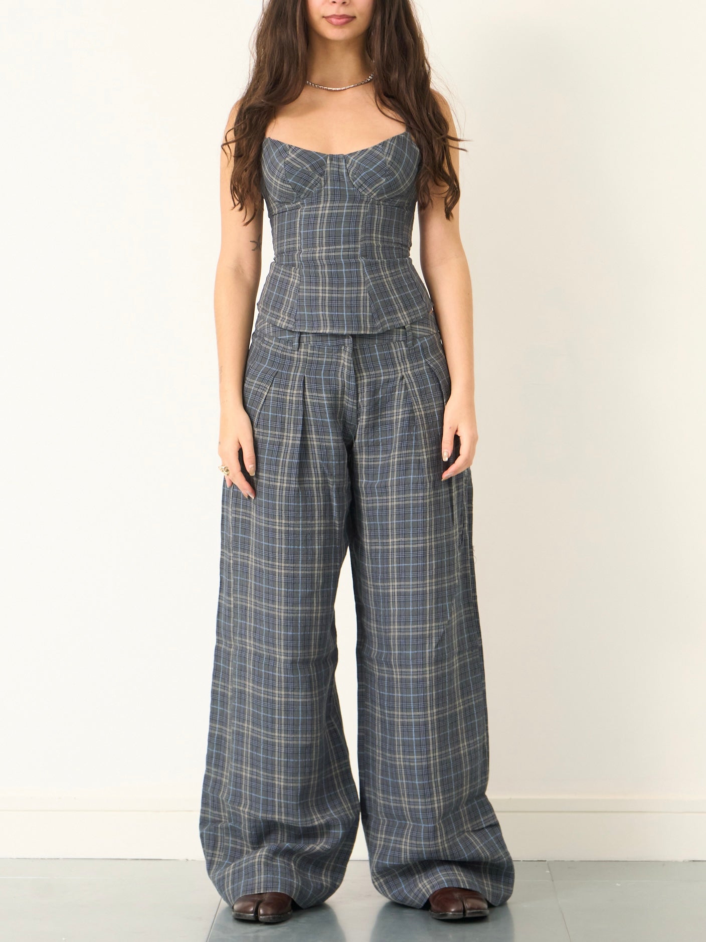 parker trouser - slate linen