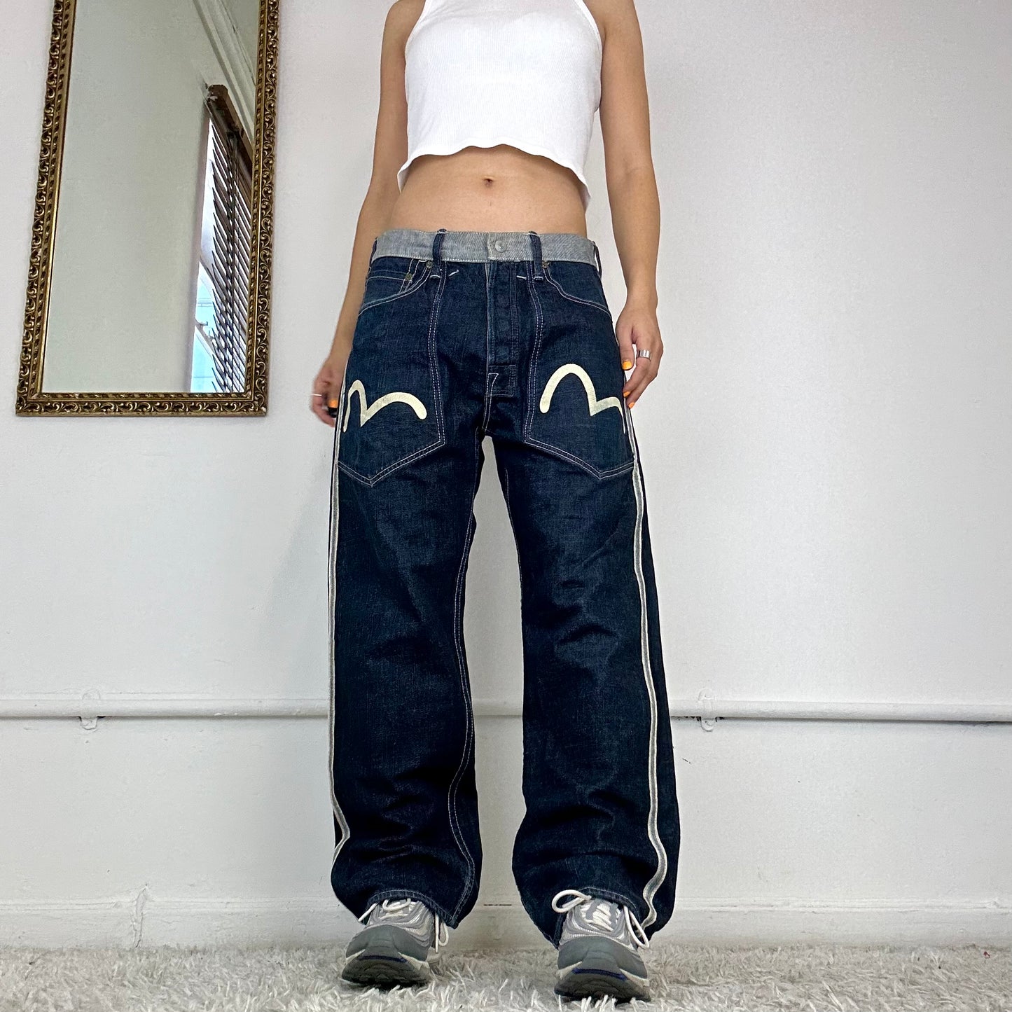 vintage evisu baggy jeans