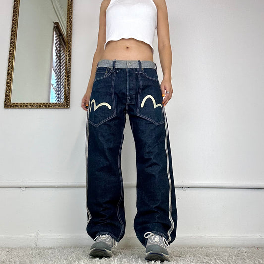 vintage evisu baggy jeans