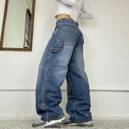 90s baggy wide leg jeans