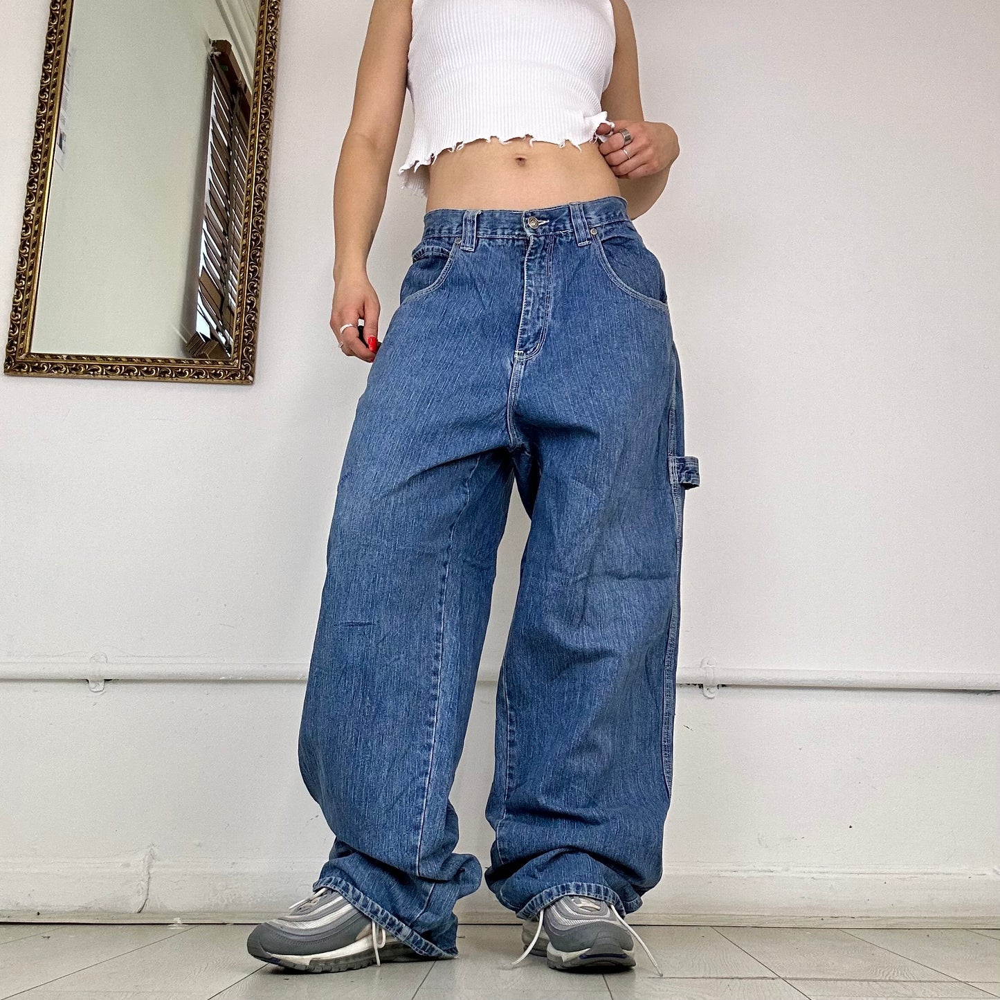 90's baggy cargo jeans