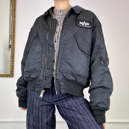 vintage alpha bomber jacket