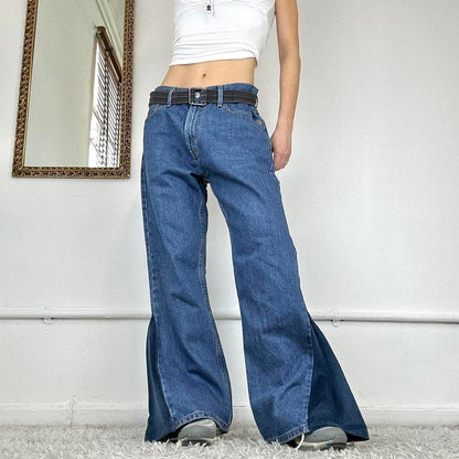 wide leg levi's jeans