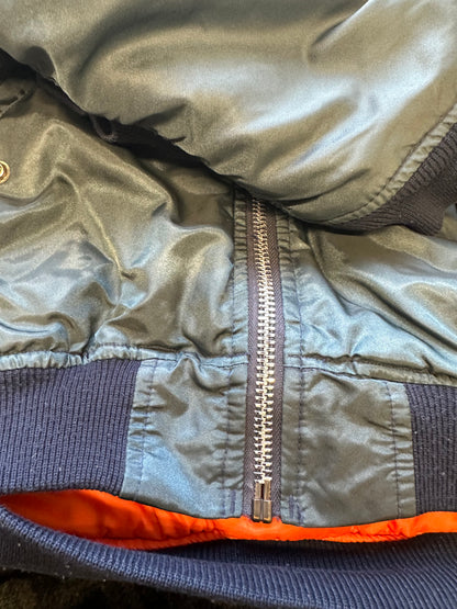 vintage zip up bomber jacket