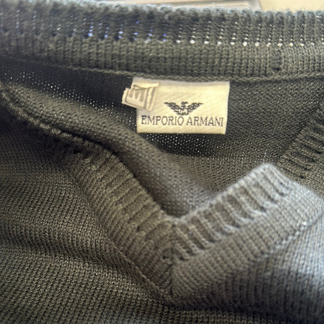 vintage grey emporio armani knit jumper