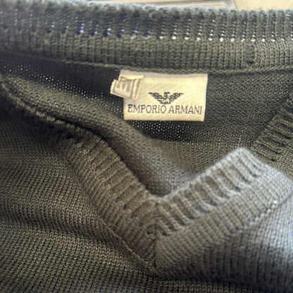 vintage grey emporio armani knit jumper