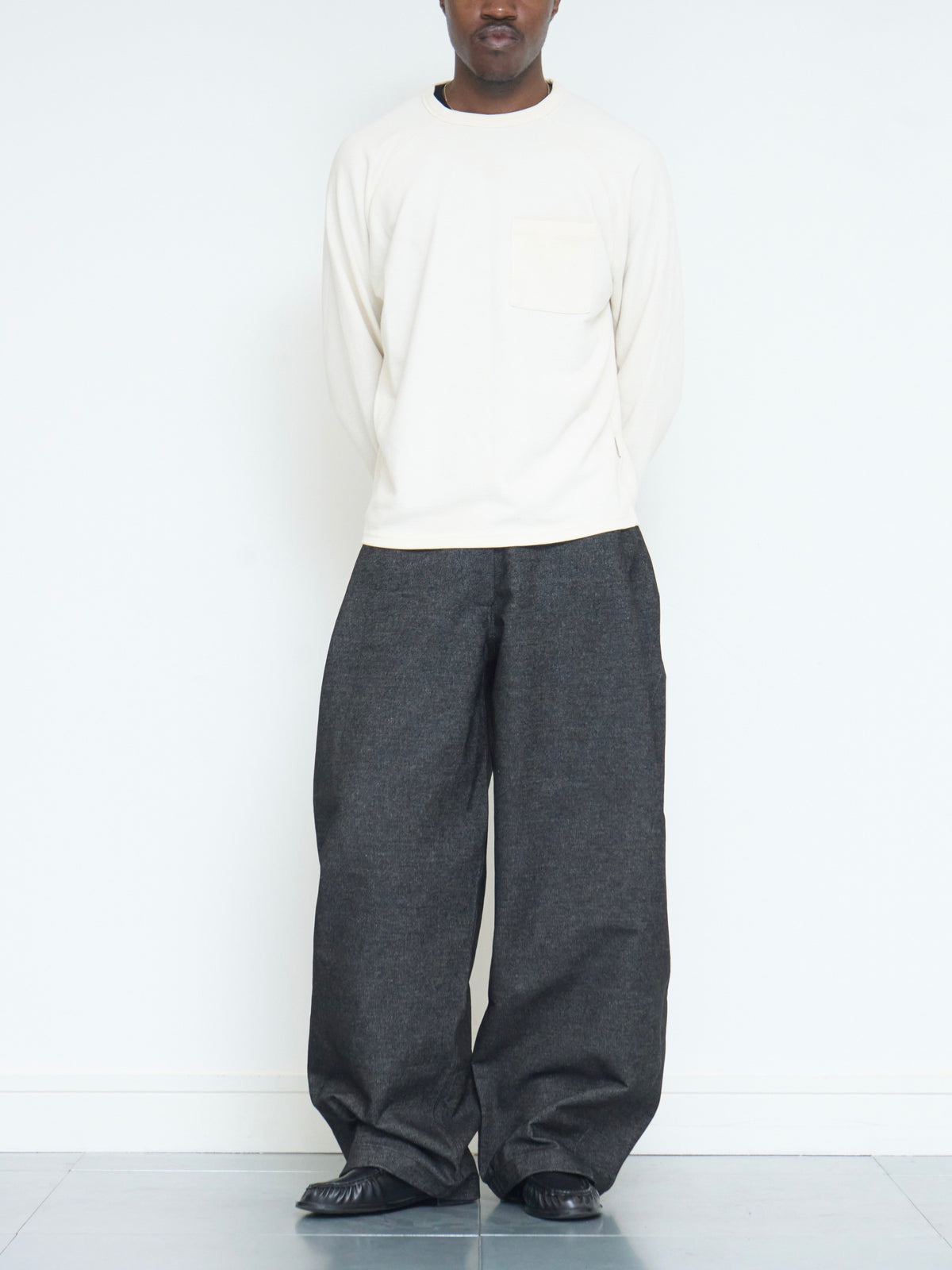 lumi jean - dark grey denim