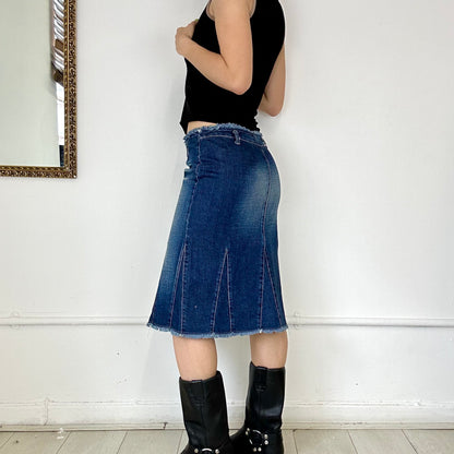 2000’s denim midi skirt